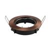 V-TAC VT-799RD portafaretto orientabile incasso rotondo colore bronzo satinato per lampade gu10-gu5.3 - SKU 8580