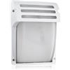 V-TAC Portalampada moderno da parete ip44 vetro e alluminio 1xe27 mod. Vt- 754 sku 7077 bianco