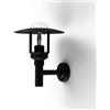 V-TAC VT-1158 Lampione da Giardino con Portalampada E27 Lanterna corpo Nero Opaco h: 97.5cm da parete Muro IP44 - 10422