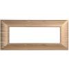 ETTROIT Placca compatibile Bticino Matix 6 moduli plastica colore oro satinato