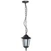 V-TAC VT-752 Portalampada lanterna pendente con attacco a soffitto in alluminio nero per lampadina 1*E27 IP44 - SKU 7072