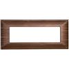ETTROIT Placca compatibile Bticino Matix 6 moduli plastica colore bronzo satinato