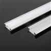 V-TAC VT-8156 Profilo in Alluminio per striscia led colore Silver Strip led copertura satinata 2mt 2000*24.7*7mm - 10320