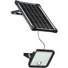 V-TAC VT-432 Faro led nero 30W con pannello solare e telecomando Proiettore con sensore di movimento 4000K - 10310