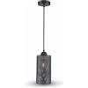 V-TAC Lampadario Portalampada 1MT E27 Ф130mm - Metallo traforato - Mod VT-7132
