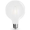 V-Tac VT-2067 Lampadina Bulbo G125 filamento Vetro Smerigliato 7W E27 - SKU 7190 - Bianco freddo 6400k