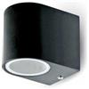 V-TAC VT-7651 Portalampada led portafaretto da parete in Alluminio satinato Nero da muro rotondo GU10 IP44 - sku 7508