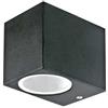 V-TAC Portalampada Wall Light Alluminio satinato Nero 1xGU10 Mod. VT-7651 - SKU 7510 - Quadrato