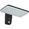 V-TAC VT-414 Lampada solare LED 15W nera da parete rettangolare con Pannello fotovoltaico e sensore movimento CCT 4000K+6000K IP65 - 10315