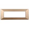 ETTROIT Placca compatibile Vimar Plana 7 moduli plastica colore oro Ettroit EV83711