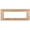 ETTROIT Placca compatibile Vimar Plana 7 moduli plastica colore legno chiaro Ettroit EV83704