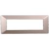 ETTROIT Placca compatibile Vimar Plana 7 moduli plastica colore bronzo Ettroit EV83710