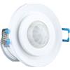 V-TAC VT-8030 Sensore di movimento a infrarossi PIR 360°orientabile montaggio a incasso soffitto Regolabile 360° IP20 sku 5091