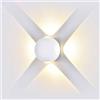 V-TAC VT-834 Lampada LED 4W da parete forma sferica bianco wall light bianco naturale 4000K IP65 - SKU 8552