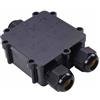 V-TAC VT-870 scatola box pvc di derivazione con 3 terminali interni muffola nero impermeabile IP68 - SKU 5980
