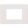 ETTROIT AN87301 Placca Slim Sottile 3P Serie Moon Colore Bianco Compatibile Con Bticino Axolute Air