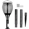 V-TAC VT-719 Lanterna da giardino 0,45W con pannello solare e sensore integrato effetto fiamma a forma torcia luce 2200k - sku 8558
