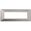 ETTROIT Placca compatibile Vimar Plana 7 moduli plastica colore titanio Ettroit EV83708