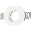 V-TAC VT-764 Portafaretto led in gesso a scomparsa incasso faretto rotondo GU10 / GU5.3 Φ100mm corpo bianco sku 3650