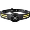 V-TAC VT-9901 Torcia Frontale led 3W SMD+5W COB 470lm Cintura in Silicone e Batteria Ricaricabile USB C IP43 - 23340