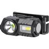 V-TAC Torcia Led Frontale Ricarica USB-C con 6 Modalità di Luce 3W SMD+RGB 190lm IP43