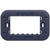 ETTROIT Supporto 3 posti compatibile Bticino Axolute per cassetta 3 moduli Ettroit AN0203