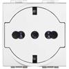 Bticino N4140/16F Presa FLAT standard tedesco italiano schuko Livino Light bianco