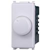 ETTROIT Dimmer regolatore a manopola compatibile Vimar Plana per carichi resistivi 100W-1000W colore bianco Ettroit EV1301