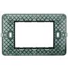 ETTROIT Supporto 3 posti compatibile vimar plana per cassetta 3 moduli Ettroit EV0203