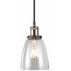 V-TAC VT-7140 Lampadario portalampada pendente E27 in vetro e metallo Ф140mm - sku 3735