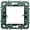 ETTROIT Supporto 2 posti compatibile vimar plana per cassetta 3 moduli Ettroit EV0202