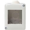 ETTROIT Cassetta da esterno idrobox 2 modulo custodia IP40 calotta 2P compatibile Vimar Plana Ettroit EV2502