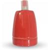 V-TAC VT-799 Portalampada in porcellana Ф47mm per lampadine E27 IP20 rosso - SKU 3799