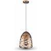V-TAC VT-7200 Lampadario portalampada 1MT E27 Elegant metallo champagne gold Ф200mm IP20 - SKU 3821