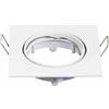 V-TAC VT-779 Portafaretto LED da incasso Quadrato Orientabile di colore bianco in metallo GU10 e GU5.3 (MR16) - 3590