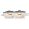 V-TAC Portafaretto da incasso in gesso 2×GU10/GU5.3 rettangolare - V-TAC SKU 6762