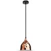V-TAC VT-8170 Lampadario LED a goccia portalampada E27 in metallo colore oro rosa Oro Rosa a specchio d:170mm sku 3714