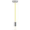 V-TAC VT-7338 Lampadario a sospensione 1MT E27 in metallo con cavo colorato giallo Ф39mm IP20 - SKU 3793