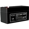 V-TAC Batteria al Piombo 12V 1.2Ah per Allarme, Videosorveglianza, UPS Terminali T1 97*43*52mm - 23449