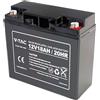 V-TAC VT-12-18 Batteria al Piombo Acido 18Ah 12V per sistemi di Allarme, Videosorveglianza, UPS - M5 - 23453