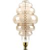 V-Tac VT-2188D Lampada rings bulb lampadina 8W E27 xl S200 doppio filamento spirale vetro ambrato oscurato 1800K Dimmerabile - sku 217465