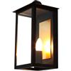V-TAC Lampada LED da parete forma Lanterna vintage con Portalampada E14 Colore Nero IP65 - 10561