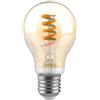 V-TAC VT-2154 Lampadina LED 4W E27 A60 filamento spirale vetro Ambrato bianco caldo 1800K