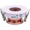 V-TAC VT-873 Portafaretto incasso rotondo orientabile bianco con interno oro rosa per lampade GU10-GU5.3 - SKU 3159