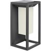 V-TAC PRO VT-77 Lampada led solare 2W da muro colore grigio chip samsung da esterno sensore movimento - crepuscolare 3000K IP65 - sku 784