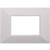 ETTROIT AN90301 Placca Piramide Serie Moon 3P Colore Bianco Compatibile Con Bticino Axolute