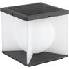 V-TAC Lampada LED 3W da Giardino con pannello solare e telecomando forma Cubo 205*205*190mm LUCE 3000K IP65 - 23351