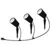 V-TAC VT-5168 set 3 faretto led smart picchetto giardino 3in1 + RGB dimmerabile gestione smartphone alexa google IP65 sku 3015 ( 3 pezzi)