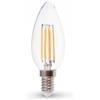 V-TAC VT-2127 lampadina led filamento candela e14 6W bianco naturale 4000K - SKU 7424