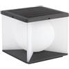 V-TAC Lampada LED cubo con pannello solare da giardino con Telecomando 8W 30*30cm luce 3000K IP65 - 23352